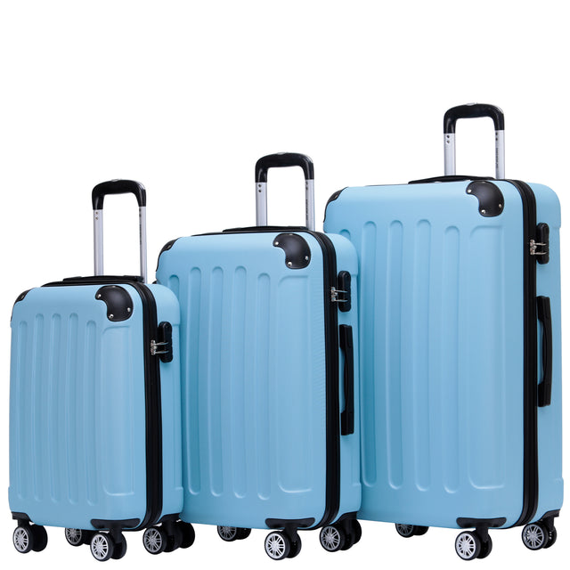Beibye B2045 Kofferset M-L-XL für Handgepäck, Kurz- & Langstrecken, 360° Doppelrollen, Stabil & Leicht