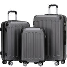 Beibye B2045 Kofferset M-L-XL für Handgepäck, Kurz- & Langstrecken, 360° Doppelrollen, Stabil & Leicht