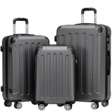 Beibye B2045 Kofferset M-L-XL für Handgepäck, Kurz- & Langstrecken, 360° Doppelrollen, Stabil & Leicht