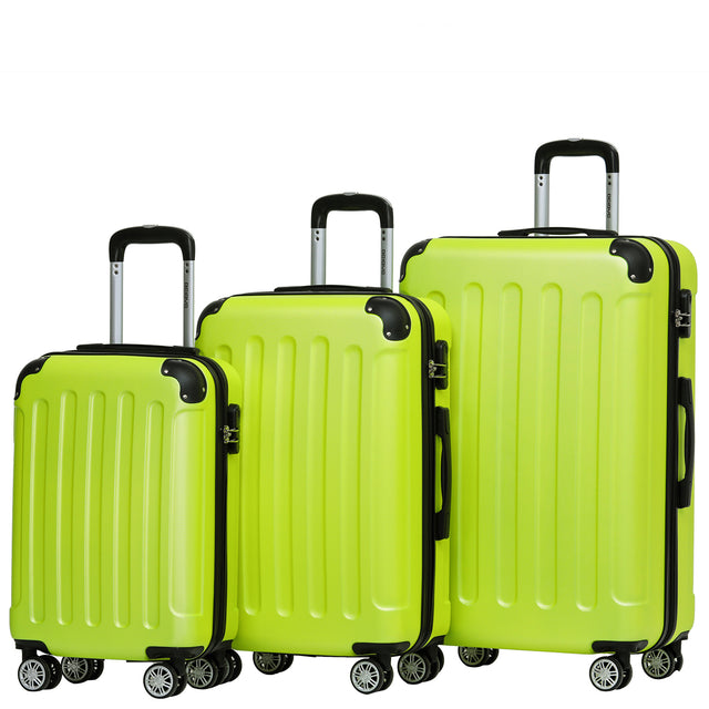 Beibye B2045 Kofferset M-L-XL für Handgepäck, Kurz- & Langstrecken, 360° Doppelrollen, Stabil & Leicht