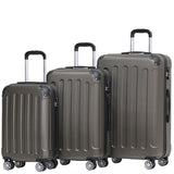 Beibye B2045 Kofferset M-L-XL für Handgepäck, Kurz- & Langstrecken, 360° Doppelrollen, Stabil & Leicht