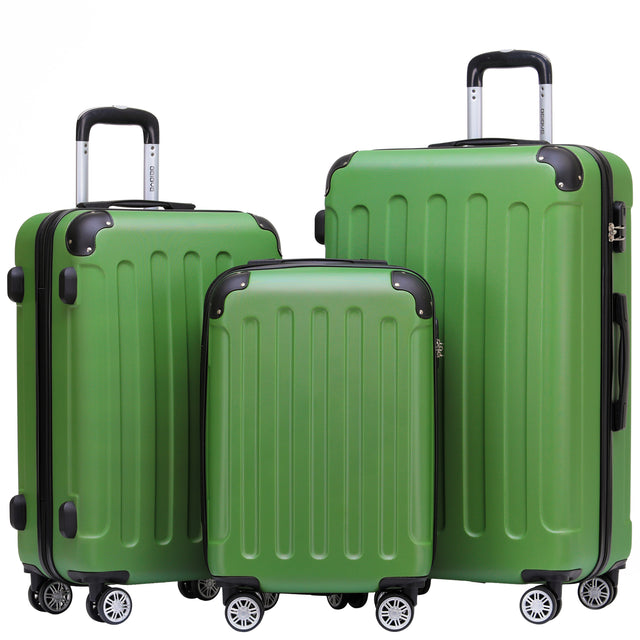 Beibye B2045 Kofferset M-L-XL für Handgepäck, Kurz- & Langstrecken, 360° Doppelrollen, Stabil & Leicht