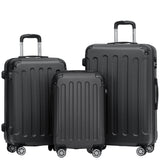 Beibye B2045 Kofferset M-L-XL für Handgepäck, Kurz- & Langstrecken, 360° Doppelrollen, Stabil & Leicht