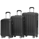 Beibye B2045 Kofferset M-L-XL für Handgepäck, Kurz- & Langstrecken, 360° Doppelrollen, Stabil & Leicht