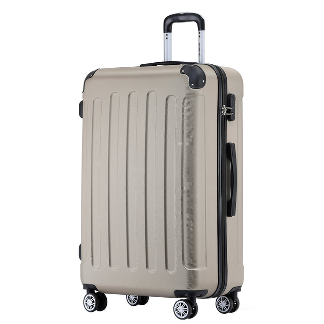 Beibye B2045 L Reisekoffer für Mittelstrecken, 360° Doppelrollen, Stabil & Leicht, 66 x 44 x 24 cm, 70 L