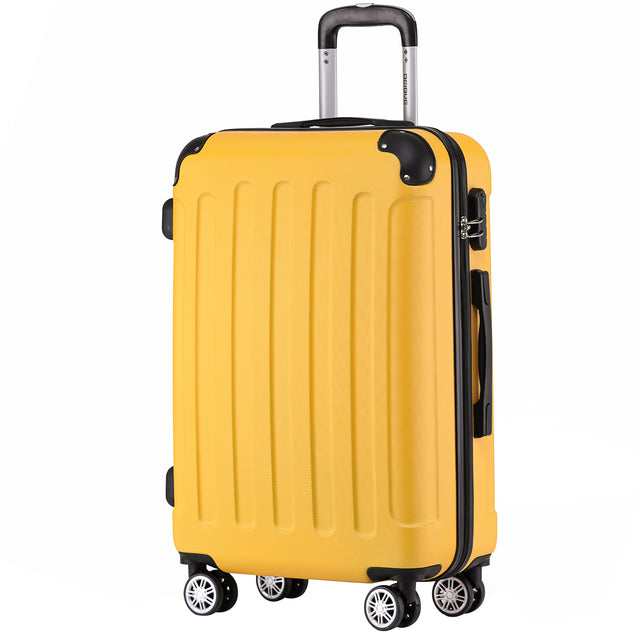 Beibye B2045 XL Reisekoffer für Langstrecken & Familie, 360° Doppelrollen, Stabil & Leicht, 76 x 50 x 27 cm, 110 L