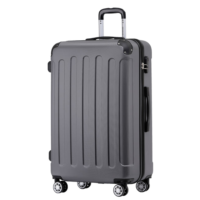 Beibye B2045 XL Reisekoffer für Langstrecken & Familie, 360° Doppelrollen, Stabil & Leicht, 76 x 50 x 27 cm, 110 L
