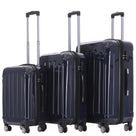 Beibye B2048 Kofferset M-L-XL für Handgepäck, Kurz- & Langstrecken, 360° Doppelrollen, Hochglanz-Polycarbonat, Volumen erweiterbar