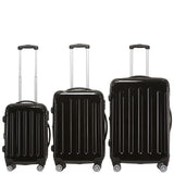 Beibye B2048 Kofferset M-L-XL für Handgepäck, Kurz- & Langstrecken, 360° Doppelrollen, Hochglanz-Polycarbonat, Volumen erweiterbar