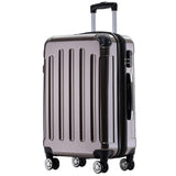 Beibye B2048 L Reisekoffer für Mittelstrecken, 360° Doppelrollen, Hochglanz-Polycarbonat, Volumen erweiterbar, 65 x 43 x 26 cm, 75 L