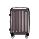Beibye B2048 L Reisekoffer für Mittelstrecken, 360° Doppelrollen, Hochglanz-Polycarbonat, Volumen erweiterbar, 65 x 43 x 26 cm, 75 L