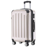 Beibye B2048 L Reisekoffer für Mittelstrecken, 360° Doppelrollen, Hochglanz-Polycarbonat, Volumen erweiterbar, 65 x 43 x 26 cm, 75 L