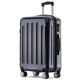 Beibye B2048 XL Reisekoffer für Langstrecken & Familie, 360° Doppelrollen, Hochglanz-Polycarbonat, Volumen erweiterbar, 76 x 50 x 30 cm, 115 L