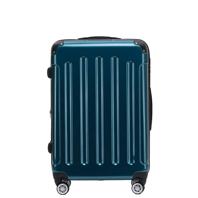 Beibye B2048 XL Reisekoffer für Langstrecken & Familie, 360° Doppelrollen, Hochglanz-Polycarbonat, Volumen erweiterbar, 76 x 50 x 30 cm, 115 L