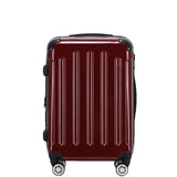 Beibye B2048 L Reisekoffer für Mittelstrecken, 360° Doppelrollen, Hochglanz-Polycarbonat, Volumen erweiterbar, 65 x 43 x 26 cm, 75 L