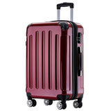 Beibye B2048 L Reisekoffer für Mittelstrecken, 360° Doppelrollen, Hochglanz-Polycarbonat, Volumen erweiterbar, 65 x 43 x 26 cm, 75 L