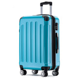 Beibye B2048 L Reisekoffer für Mittelstrecken, 360° Doppelrollen, Hochglanz-Polycarbonat, Volumen erweiterbar, 65 x 43 x 26 cm, 75 L
