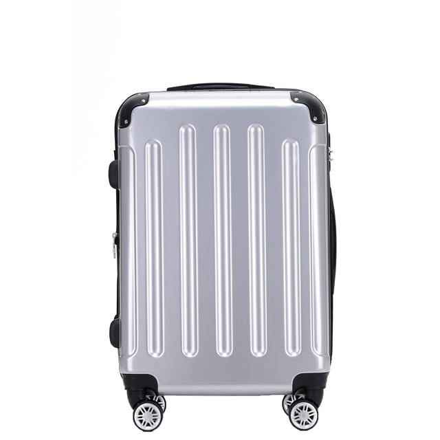Beibye B2048 XL Reisekoffer für Langstrecken & Familie, 360° Doppelrollen, Hochglanz-Polycarbonat, Volumen erweiterbar, 76 x 50 x 30 cm, 115 L