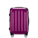 Beibye B2048 L Reisekoffer für Mittelstrecken, 360° Doppelrollen, Hochglanz-Polycarbonat, Volumen erweiterbar, 65 x 43 x 26 cm, 75 L