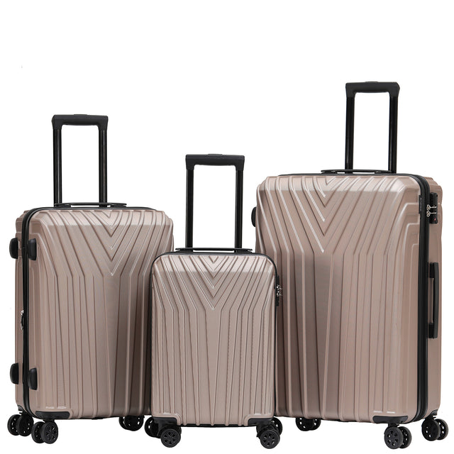 Beibye B2050 Kofferset M-L-XL für Handgepäck, Kurz- & Langstrecken, 360° Doppelrollen, TSA-Schloss, Volumen erweiterbar