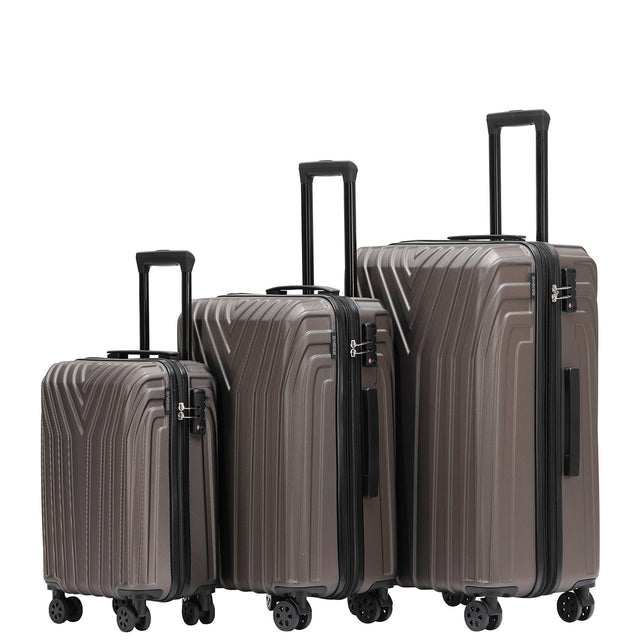 Beibye B2050 Kofferset M-L-XL für Handgepäck, Kurz- & Langstrecken, 360° Doppelrollen, TSA-Schloss, Volumen erweiterbar
