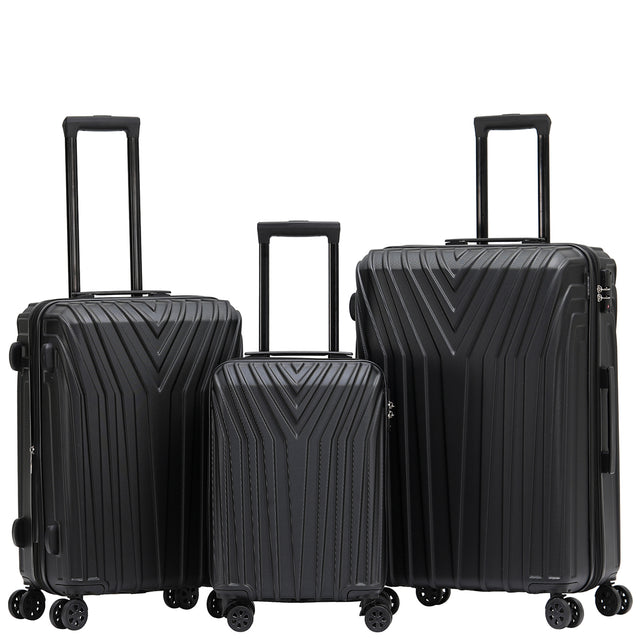 Beibye B2050 Kofferset M-L-XL für Handgepäck, Kurz- & Langstrecken, 360° Doppelrollen, TSA-Schloss, Volumen erweiterbar