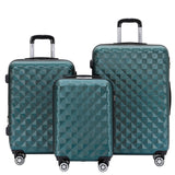 Beibye B2066 Kofferset M-L-XL für Handgepäck, Kurz- & Langstrecken, 360° gummierte Doppelrollen, ABS-Hartschale, L & XL erweiterbar