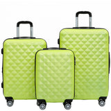 Beibye B2066 Kofferset M-L-XL für Handgepäck, Kurz- & Langstrecken, 360° gummierte Doppelrollen, ABS-Hartschale, L & XL erweiterbar