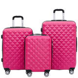 Beibye B2066 Kofferset M-L-XL für Handgepäck, Kurz- & Langstrecken, 360° gummierte Doppelrollen, ABS-Hartschale, L & XL erweiterbar