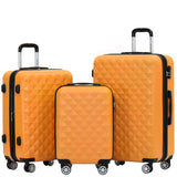 Beibye B2066 Kofferset M-L-XL für Handgepäck, Kurz- & Langstrecken, 360° gummierte Doppelrollen, ABS-Hartschale, L & XL erweiterbar