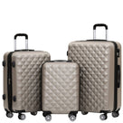 Beibye B2066 Kofferset M-L-XL für Handgepäck, Kurz- & Langstrecken, 360° gummierte Doppelrollen, ABS-Hartschale, L & XL erweiterbar
