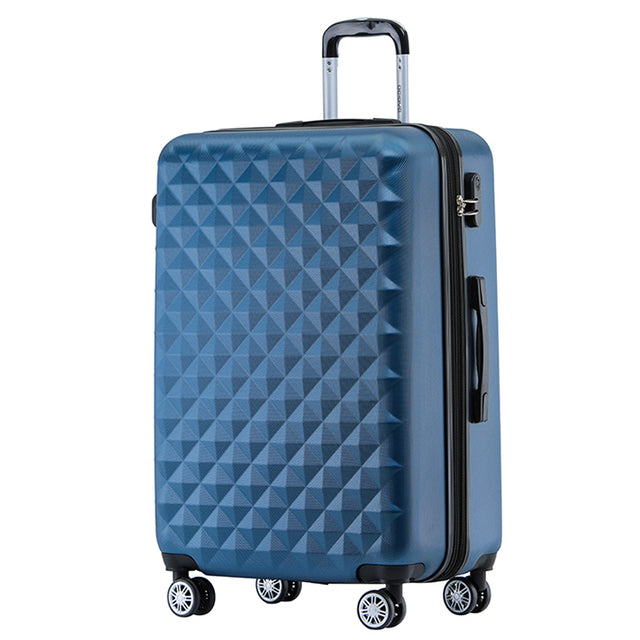 Beibye B2066 XL Reisekoffer für Langstrecken & Familie, 360° gummierte Doppelrollen, ABS-Hartschale, Volumen erweiterbar, 76 x 50 x 30 cm, 115 L
