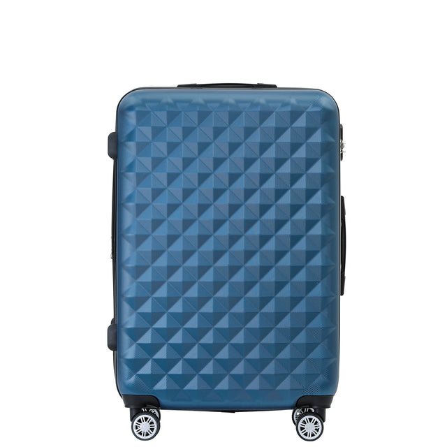 Beibye B2066 L Reisekoffer für Mittelstrecken, 360° gummierte Doppelrollen, ABS-Hartschale, Volumen erweiterbar, 65 x 46 x 29 cm, 75 L