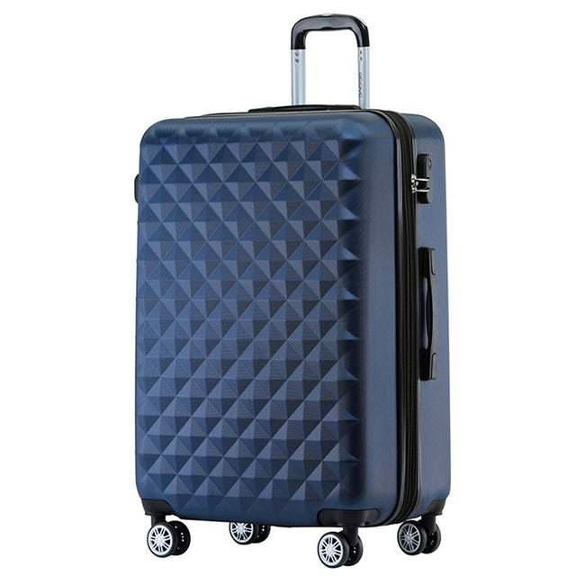 Beibye B2066 L Reisekoffer für Mittelstrecken, 360° gummierte Doppelrollen, ABS-Hartschale, Volumen erweiterbar, 65 x 46 x 29 cm, 75 L