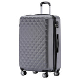 Beibye B2066 XL Reisekoffer für Langstrecken & Familie, 360° gummierte Doppelrollen, ABS-Hartschale, Volumen erweiterbar, 76 x 50 x 30 cm, 115 L