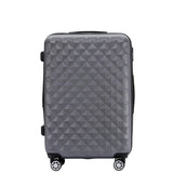 Beibye B2066 L Reisekoffer für Mittelstrecken, 360° gummierte Doppelrollen, ABS-Hartschale, Volumen erweiterbar, 65 x 46 x 29 cm, 75 L