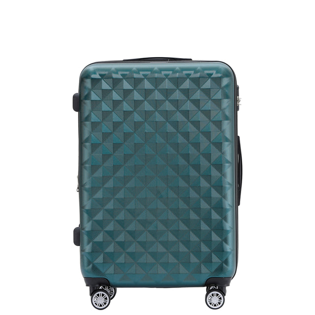Beibye B2066 L Reisekoffer für Mittelstrecken, 360° gummierte Doppelrollen, ABS-Hartschale, Volumen erweiterbar, 65 x 46 x 29 cm, 75 L