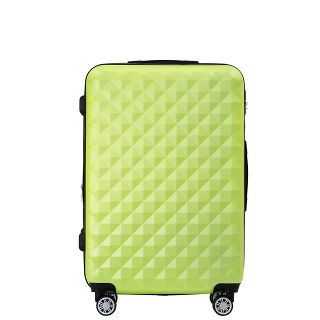 Beibye B2066 L Reisekoffer für Mittelstrecken, 360° gummierte Doppelrollen, ABS-Hartschale, Volumen erweiterbar, 65 x 46 x 29 cm, 75 L
