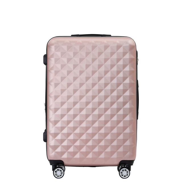 Beibye B2066 XL Reisekoffer für Langstrecken & Familie, 360° gummierte Doppelrollen, ABS-Hartschale, Volumen erweiterbar, 76 x 50 x 30 cm, 115 L