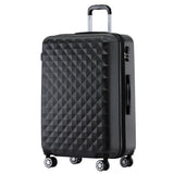 Beibye B2066 L Reisekoffer für Mittelstrecken, 360° gummierte Doppelrollen, ABS-Hartschale, Volumen erweiterbar, 65 x 46 x 29 cm, 75 L