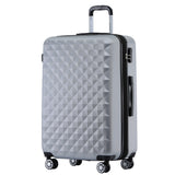 Beibye B2066 L Reisekoffer für Mittelstrecken, 360° gummierte Doppelrollen, ABS-Hartschale, Volumen erweiterbar, 65 x 46 x 29 cm, 75 L