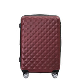 Beibye B2066 L Reisekoffer für Mittelstrecken, 360° gummierte Doppelrollen, ABS-Hartschale, Volumen erweiterbar, 65 x 46 x 29 cm, 75 L