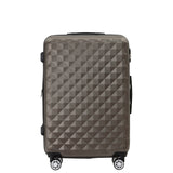 Beibye B2066 L Reisekoffer für Mittelstrecken, 360° gummierte Doppelrollen, ABS-Hartschale, Volumen erweiterbar, 65 x 46 x 29 cm, 75 L