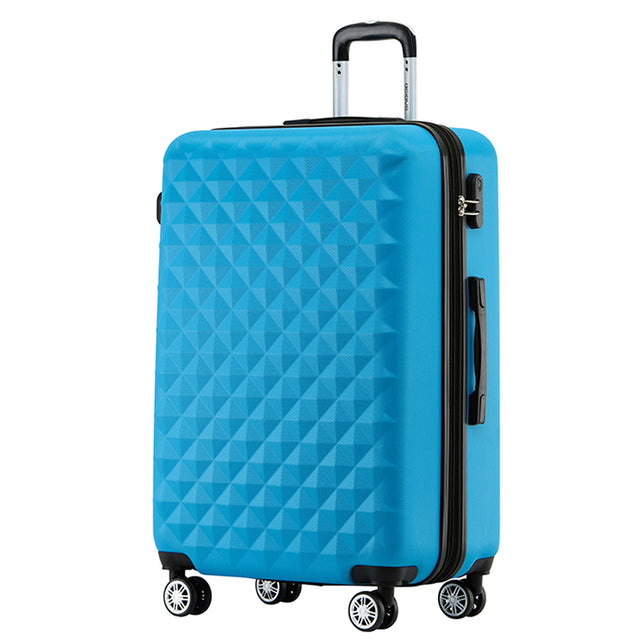 Beibye B2066 L Reisekoffer für Mittelstrecken, 360° gummierte Doppelrollen, ABS-Hartschale, Volumen erweiterbar, 65 x 46 x 29 cm, 75 L