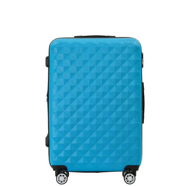 Beibye B2066 L Reisekoffer für Mittelstrecken, 360° gummierte Doppelrollen, ABS-Hartschale, Volumen erweiterbar, 65 x 46 x 29 cm, 75 L