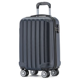Beibye B2080 M Handgepäck für Kurztrips, 360° Doppelrollen, integriertes TSA-Zahlenschloss, 55 x 35 x 20 cm, 38 L