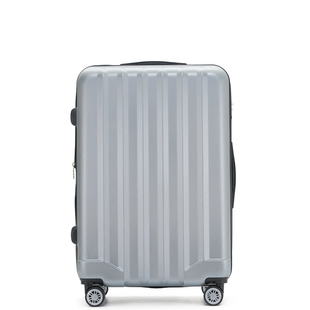 Beibye B2080 L Reisekoffer für Mittelstrecken, 360° Doppelrollen, TSA-Zahlenschloss, Volumen erweiterbar, 66 x 45 x 26 cm, 77 L