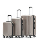 Beibye B2080 Kofferset M-L-XL für Handgepäck, Kurz- & Langstrecken, 360° Doppelrollen, TSA-Zahlenschloss, L & XL erweiterbar