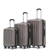 Beibye B2080 Kofferset M-L-XL für Handgepäck, Kurz- & Langstrecken, 360° Doppelrollen, TSA-Zahlenschloss, L & XL erweiterbar