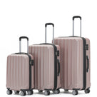Beibye B2080 Kofferset M-L-XL für Handgepäck, Kurz- & Langstrecken, 360° Doppelrollen, TSA-Zahlenschloss, L & XL erweiterbar